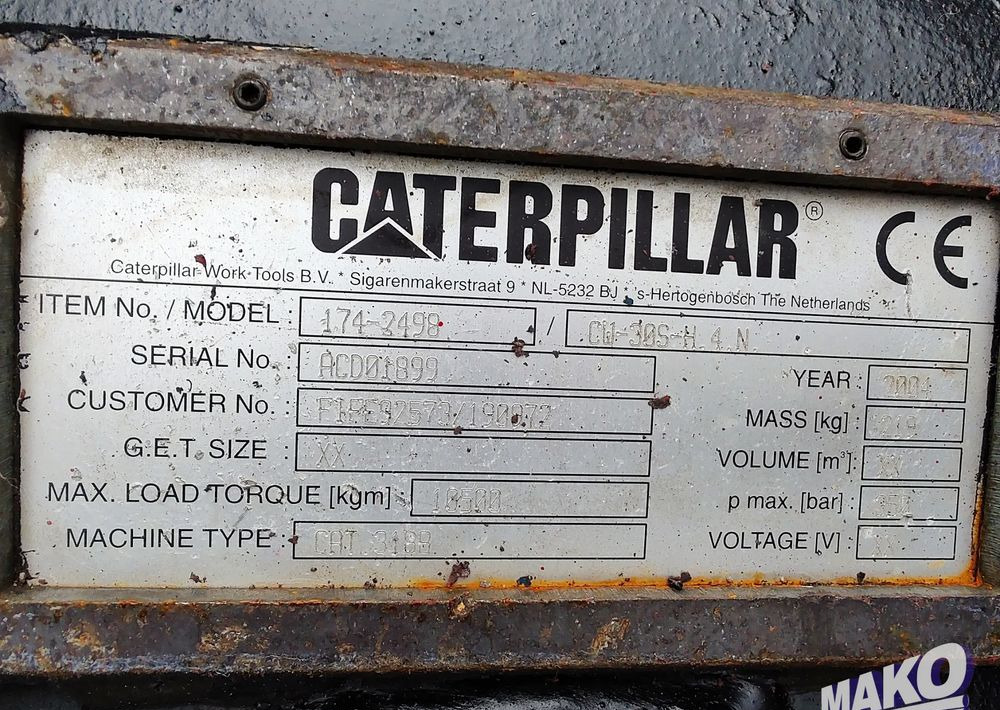 Szybkozłącze hydrauliczne CAT Verachtert CW30S CW40S CW20S - Equipamento para Máquina de construção: foto 4 Szybkozłącze hydrauliczne CAT Verachtert CW30S CW40S CW20S - Equipamento para Máquina de construção: foto 4