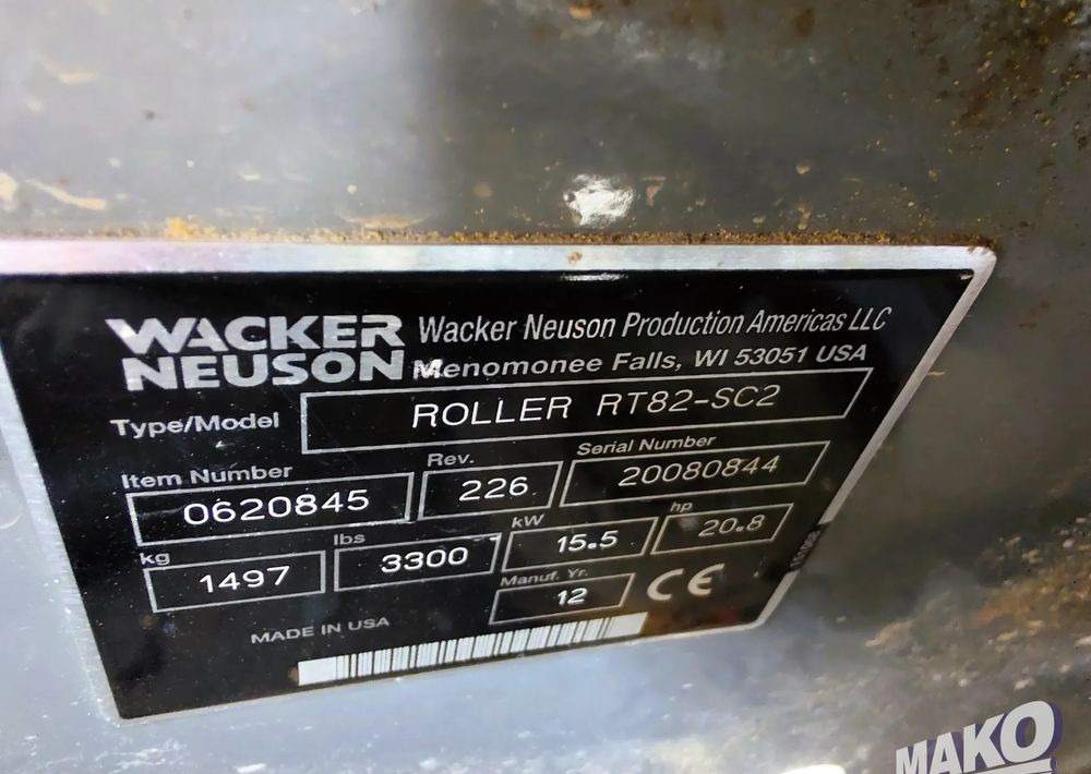 Rolo Wacker Neuson RT82-SC2: foto 8