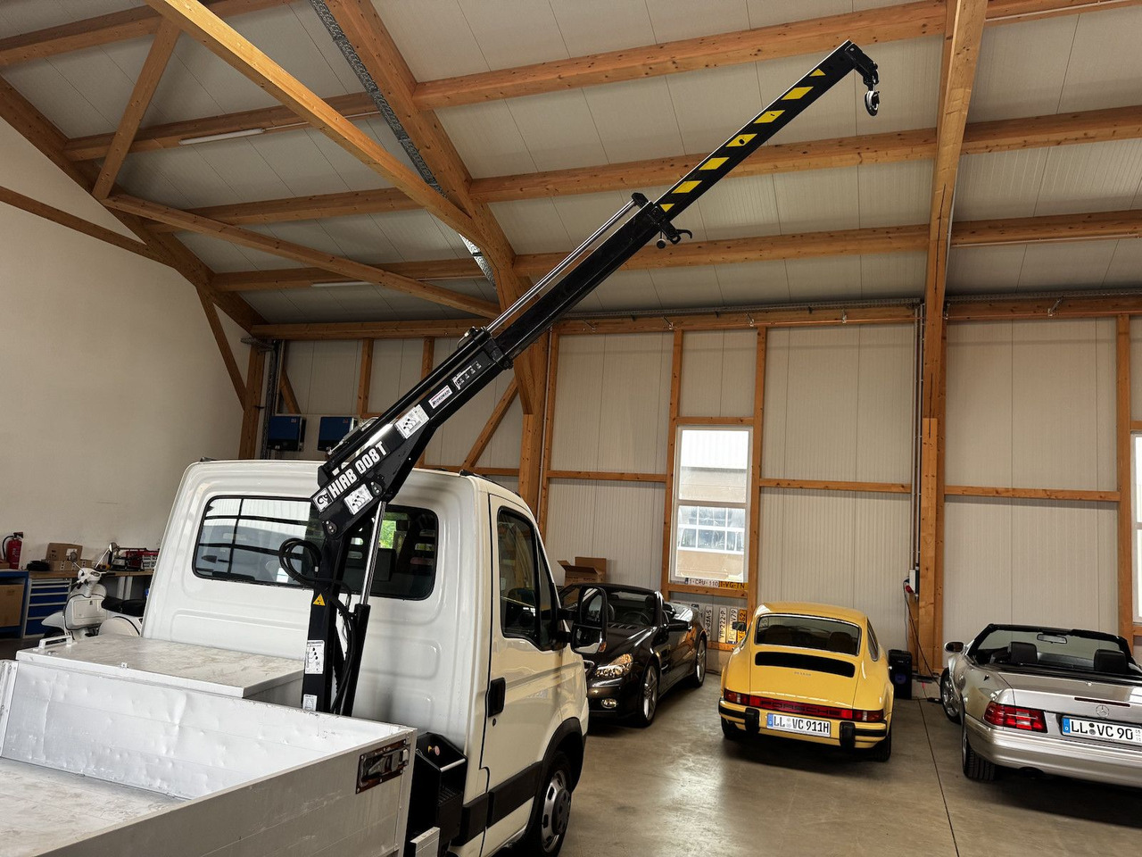 Carrinha de caixa aberta Iveco Daily 35C10 Pritsche HIAB Kran 1. Hand!: foto 1