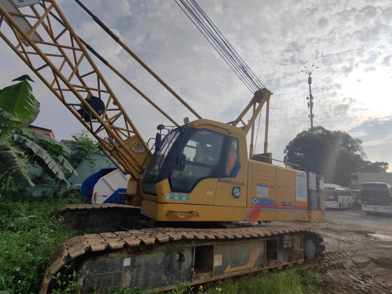 XCMG Official Second Hand Mini Crawler Crane XGC55 Used Mobile Crane For Sale - Guindaste sobre esteiras: foto 3 XCMG Official Second Hand Mini Crawler Crane XGC55 Used Mobile Crane For Sale - Guindaste sobre esteiras: foto 3
