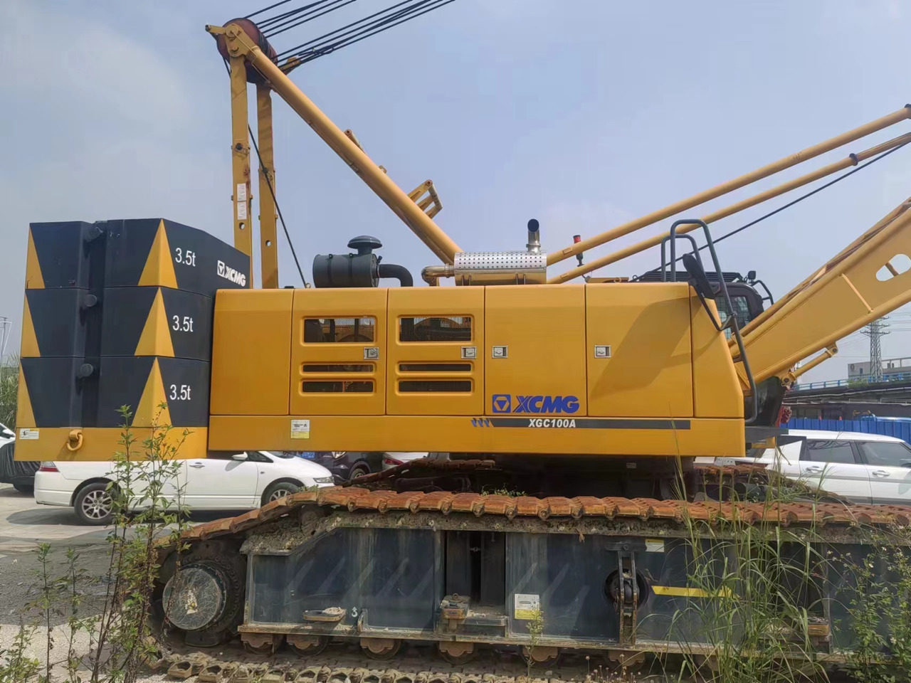 XCMG Official Used 100 Ton Mobile Crane XGC100A Hydraulic Lattice Boom Crawler Crane For Sale - Guindaste sobre esteiras: foto 2 XCMG Official Used 100 Ton Mobile Crane XGC100A Hydraulic Lattice Boom Crawler Crane For Sale - Guindaste sobre esteiras: foto 2