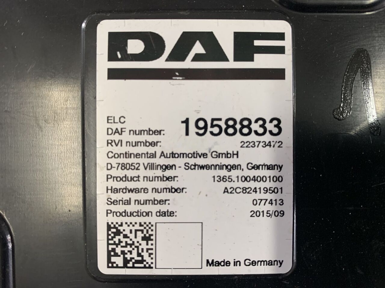 DAF XF 106 ELC DAF XF 106 truck - Centralina electrónica para Camião: foto 5 DAF XF 106 ELC DAF XF 106 truck - Centralina electrónica para Camião: foto 5