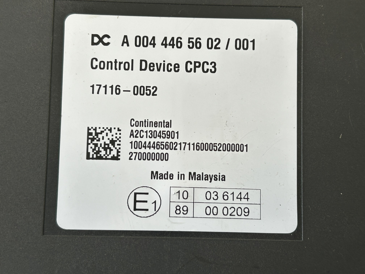 MERCEDES ACTROS MP4 CPC3 - Centralina electrónica: foto 3 MERCEDES ACTROS MP4 CPC3 - Centralina electrónica: foto 3