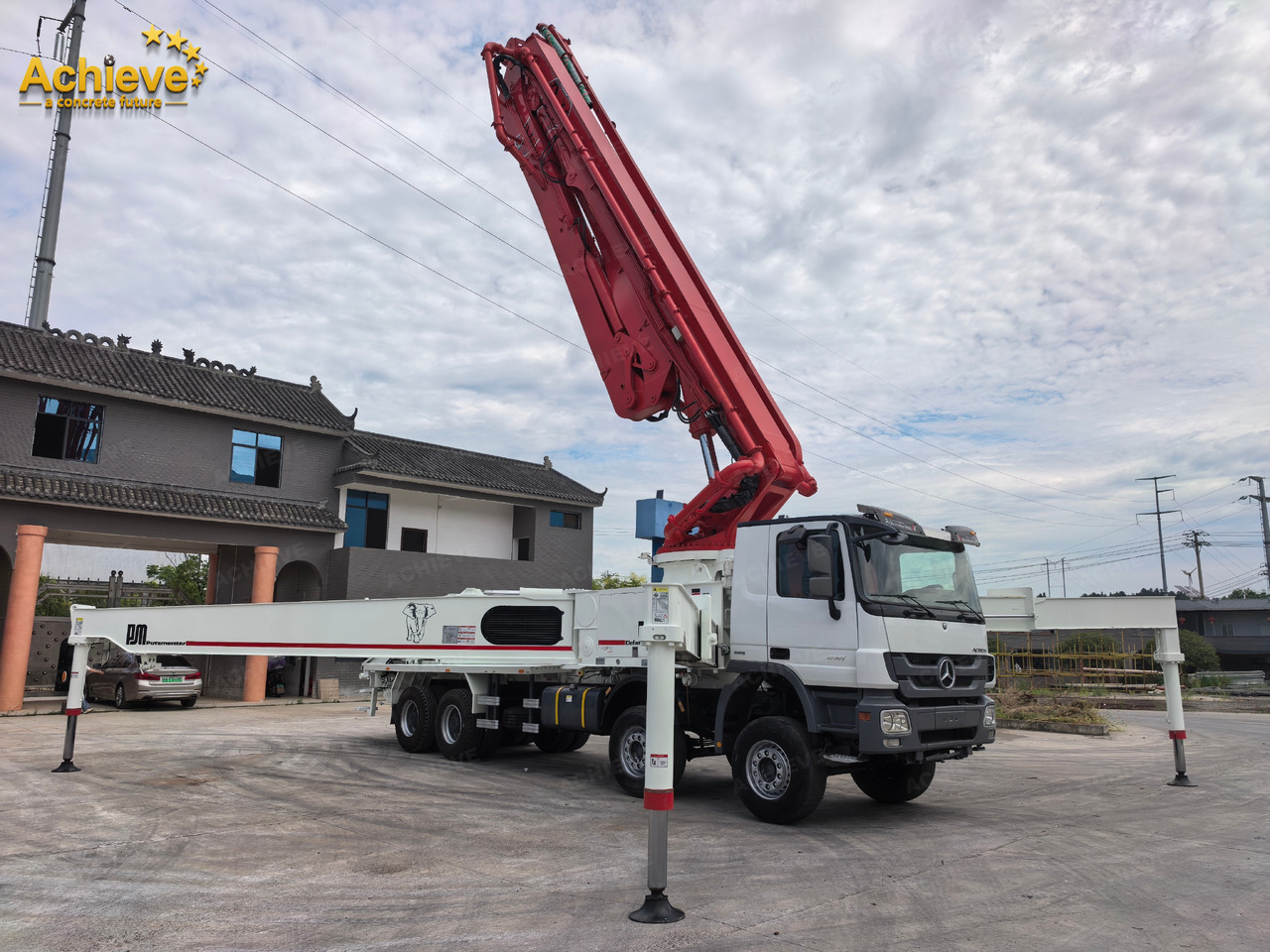 Putzmeister Putzmeister M56-4RZ Actros 4141Mercedes-Benz Concrete pump truck 【ACHIEVE】TOP CONDITION!!! - Autobomba de betão: foto 1 Putzmeister Putzmeister M56-4RZ Actros 4141Mercedes-Benz Concrete pump truck 【ACHIEVE】TOP CONDITION!!! - Autobomba de betão: foto 1