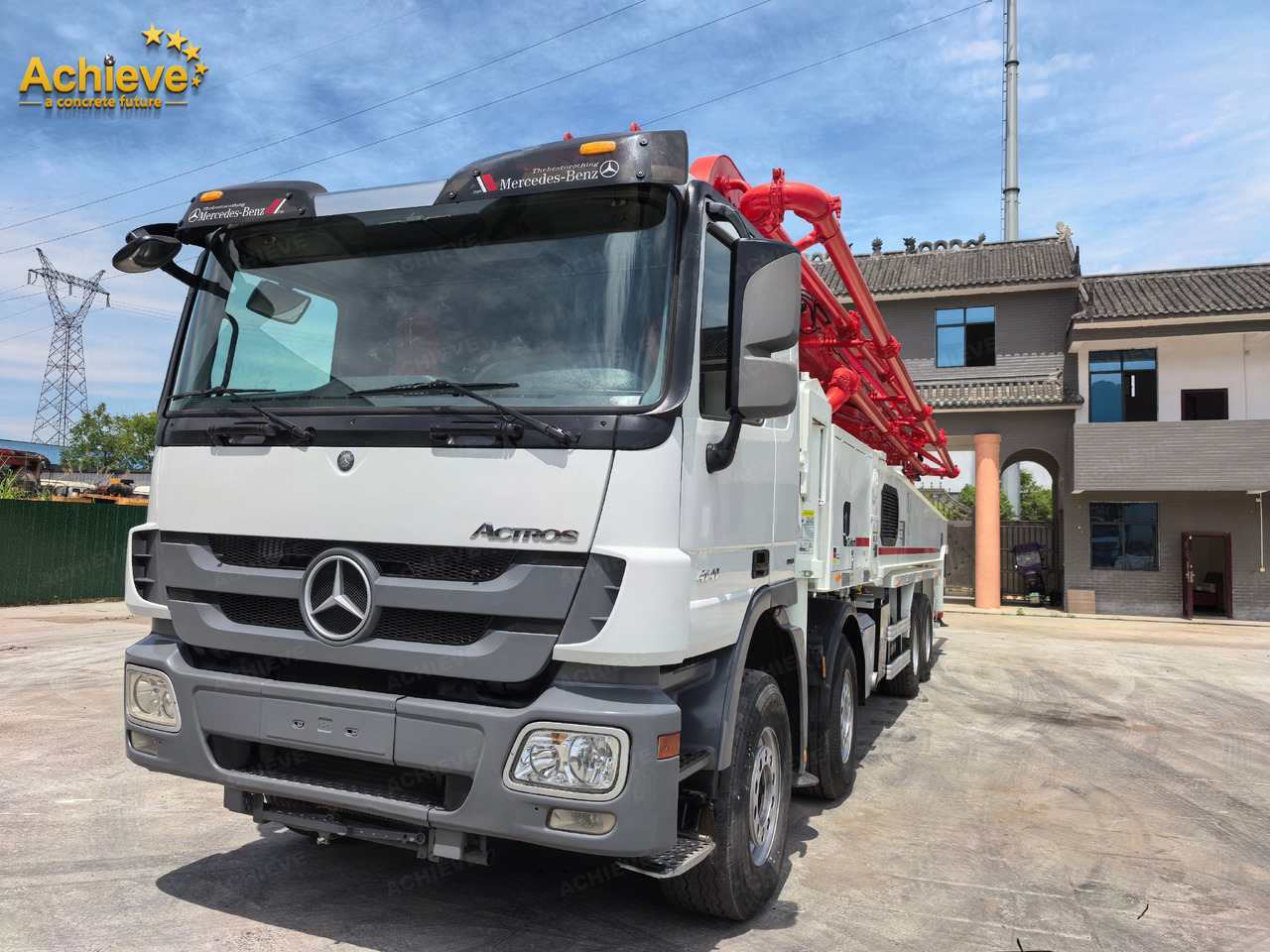 Putzmeister Putzmeister M56-4RZ Actros 4141Mercedes-Benz Concrete pump truck 【ACHIEVE】TOP CONDITION!!! - Autobomba de betão: foto 4 Putzmeister Putzmeister M56-4RZ Actros 4141Mercedes-Benz Concrete pump truck 【ACHIEVE】TOP CONDITION!!! - Autobomba de betão: foto 4