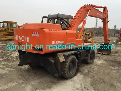 Second Hand Wheel Excavator Hitachi Ex100wd, Ex160wd Original From Japan - Escavadora de rastos: foto 1 Second Hand Wheel Excavator Hitachi Ex100wd, Ex160wd Original From Japan - Escavadora de rastos: foto 1