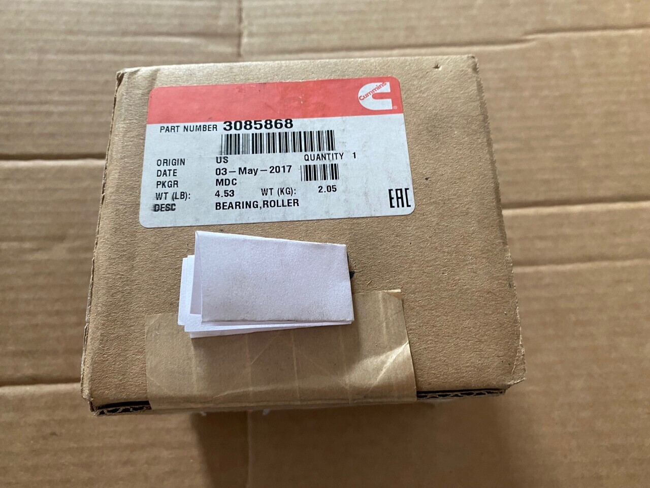 CUMMINS Roller Bearing 3085868 - Peça de reposição: foto 1 CUMMINS Roller Bearing 3085868 - Peça de reposição: foto 1