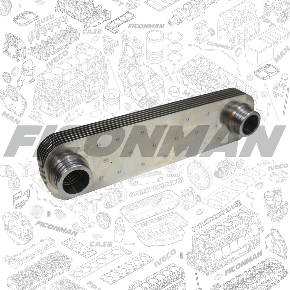 FPT IVECO CASE Cursor9 Euro 6 F2CFE612 A/B/D F2CFE614A*B041/F2CGE614F*V004 5802431166 OIL COOLER CORE 504127469 504130575 5801389774 - Radiador de óleo para Camião: foto 1 FPT IVECO CASE Cursor9 Euro 6 F2CFE612 A/B/D F2CFE614A*B041/F2CGE614F*V004 5802431166 OIL COOLER CORE 504127469 504130575 5801389774 - Radiador de óleo para Camião: foto 1