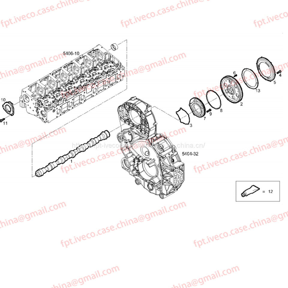 FPT IVECO CASE Cursor9Bus F2CFE612D*J231/F2CFE612A*J098 5802748674 CAMSHAFT 504254723 - Árvore de cames para Ônibus: foto 3 FPT IVECO CASE Cursor9Bus F2CFE612D*J231/F2CFE612A*J098 5802748674 CAMSHAFT 504254723 - Árvore de cames para Ônibus: foto 3