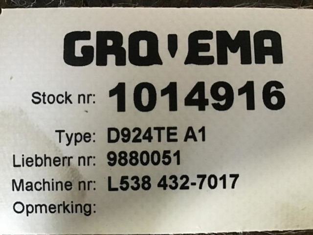 Motor Liebherr D924TE A1 100 KW: foto 6