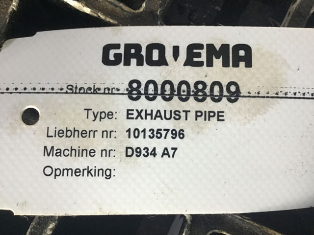 Liebherr Exhaust Pipe - Tubo de escape: foto 5 Liebherr Exhaust Pipe - Tubo de escape: foto 5