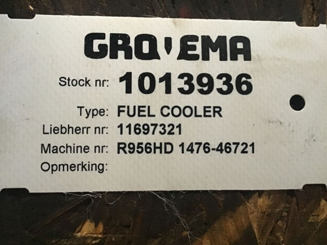 Liebherr Fuel Cooler - Radiador de óleo: foto 2 Liebherr Fuel Cooler - Radiador de óleo: foto 2
