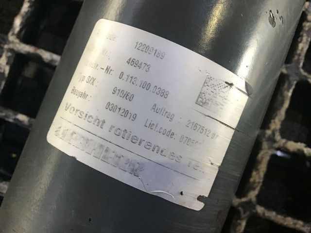 Liebherr Propellor Shaft - Semi eixo: foto 2 Liebherr Propellor Shaft - Semi eixo: foto 2