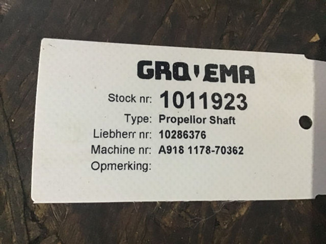 Liebherr Propellor Shaft - Semi eixo: foto 4 Liebherr Propellor Shaft - Semi eixo: foto 4