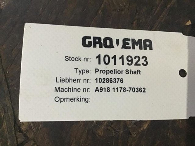 Liebherr Propellor Shaft - Semi eixo: foto 2 Liebherr Propellor Shaft - Semi eixo: foto 2