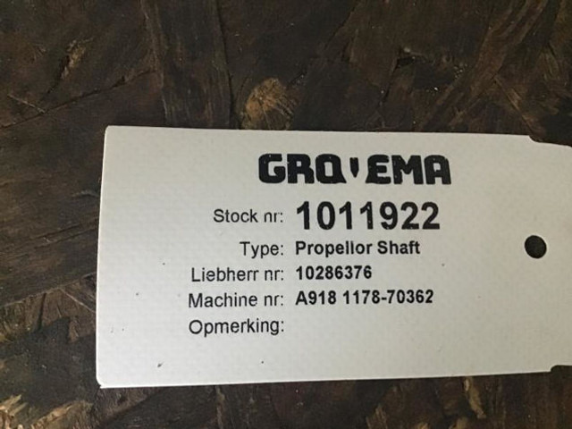 Liebherr Propellor Shaft - Semi eixo: foto 2 Liebherr Propellor Shaft - Semi eixo: foto 2