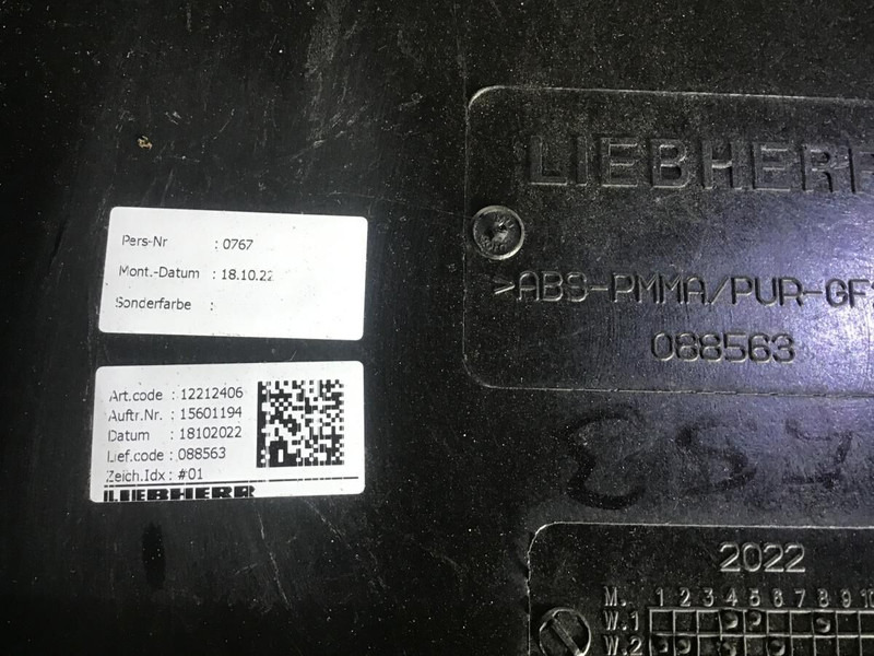 Liebherr Side Door Right Front - Porta e peças: foto 1 Liebherr Side Door Right Front - Porta e peças: foto 1