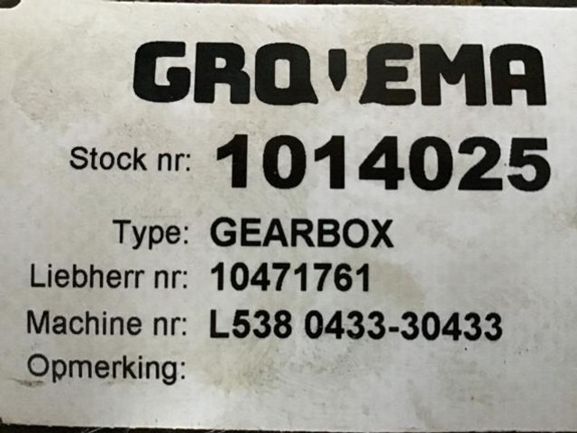 Liebherr Travel Gearbox - Caixa de velocidade: foto 3 Liebherr Travel Gearbox - Caixa de velocidade: foto 3