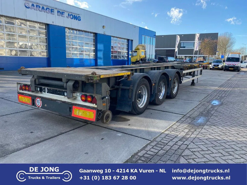 GS Meppel OI-170-2700 CK / Kiepchassis / 2x Lift Axle / BPW - Semi-reboque transportador de contêineres/ Caixa móvel: foto 1 GS Meppel OI-170-2700 CK / Kiepchassis / 2x Lift Axle / BPW - Semi-reboque transportador de contêineres/ Caixa móvel: foto 1