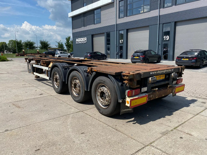 Krone SD Chassis / ADR / 2x Extendable / MB + Disc / 2x Lift Axle - Semi-reboque transportador de contêineres/ Caixa móvel: foto 3 Krone SD Chassis / ADR / 2x Extendable / MB + Disc / 2x Lift Axle - Semi-reboque transportador de contêineres/ Caixa móvel: foto 3