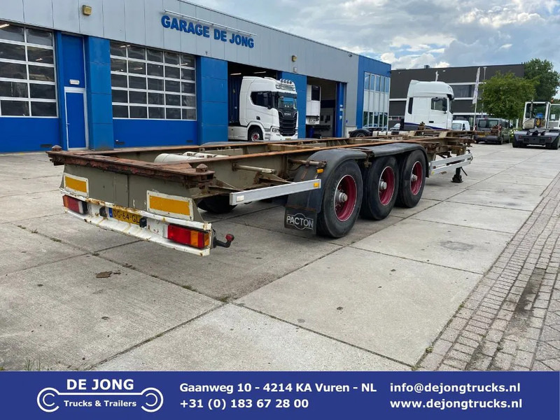 Pacton 40 FT Container Chassis / BPW + DISC - Semi-reboque transportador de contêineres/ Caixa móvel: foto 1 Pacton 40 FT Container Chassis / BPW + DISC - Semi-reboque transportador de contêineres/ Caixa móvel: foto 1