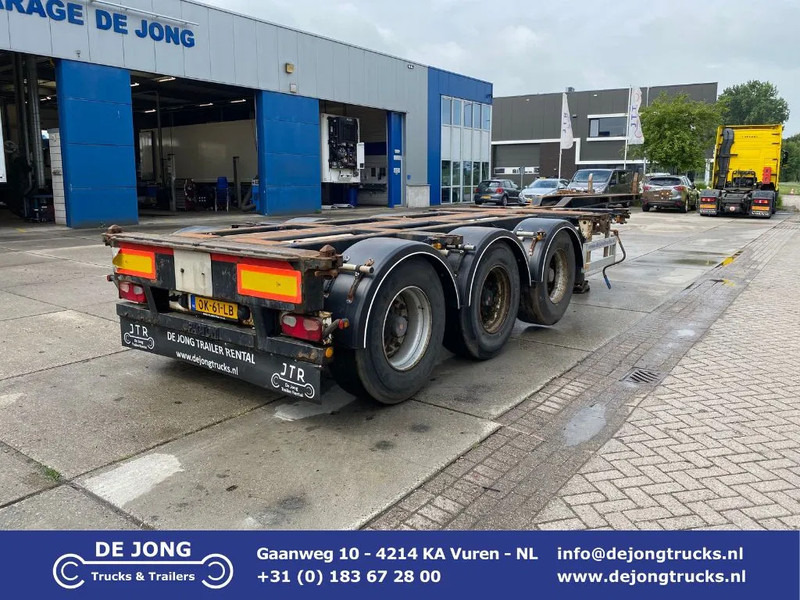 Pacton T3-010 / 3x Extendable / SAF + Drum / 1x lift - Semi-reboque transportador de contêineres/ Caixa móvel: foto 1 Pacton T3-010 / 3x Extendable / SAF + Drum / 1x lift - Semi-reboque transportador de contêineres/ Caixa móvel: foto 1