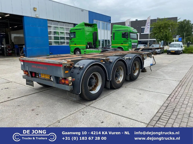 Pacton TXC 343 Multi / 3x Extendable / 1x Lift Axle - Semi-reboque transportador de contêineres/ Caixa móvel: foto 1 Pacton TXC 343 Multi / 3x Extendable / 1x Lift Axle - Semi-reboque transportador de contêineres/ Caixa móvel: foto 1