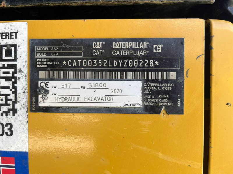SOLD **CAT 352-07A NEXT GEN - Escavadora de rastos: foto 5 SOLD **CAT 352-07A NEXT GEN - Escavadora de rastos: foto 5