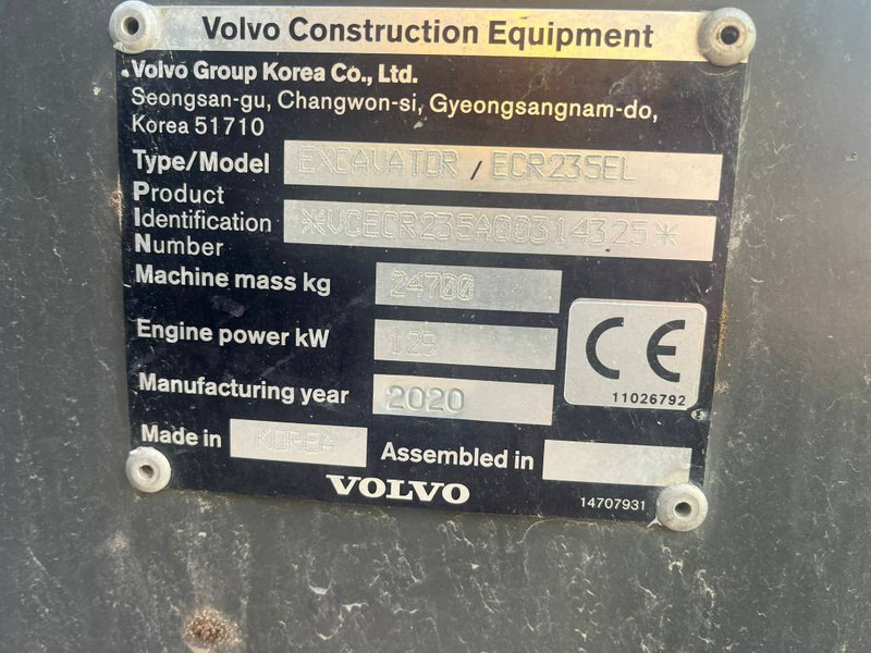 Volvo ECR 235 EL - Escavadora de rastos: foto 5 Volvo ECR 235 EL - Escavadora de rastos: foto 5