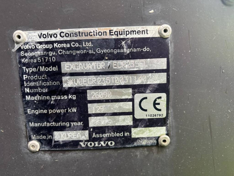 Volvo ECR 235EL - Escavadora de rastos: foto 5 Volvo ECR 235EL - Escavadora de rastos: foto 5