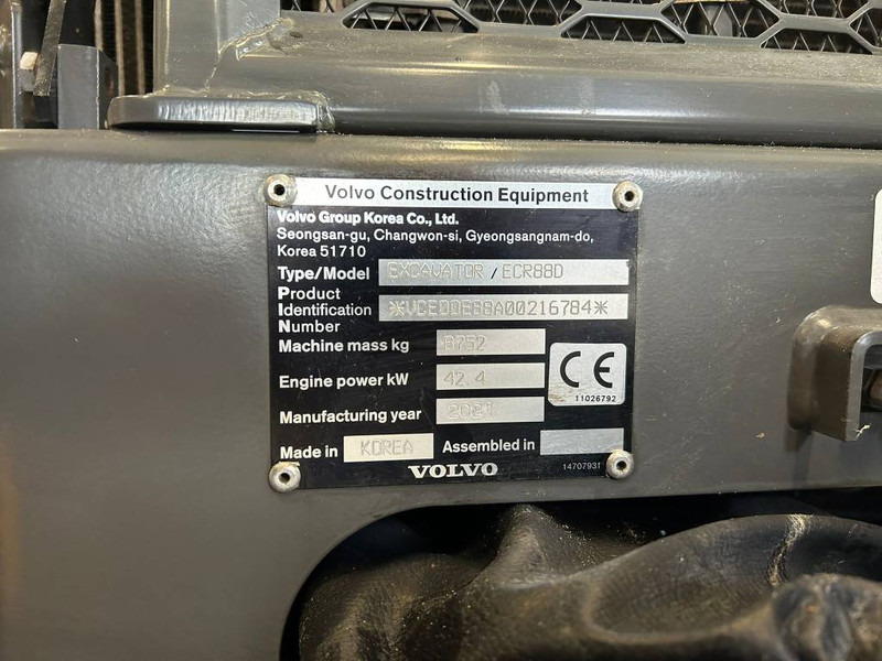 Volvo ECR 88 D PRO - Mini escavadeira: foto 5 Volvo ECR 88 D PRO - Mini escavadeira: foto 5