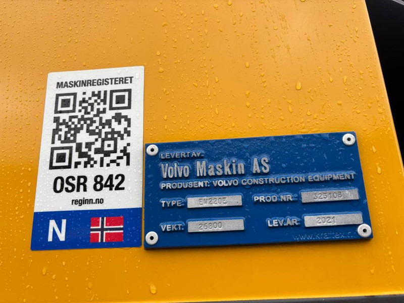 Escavadora de rastos Volvo EW 220 E TUNNEL: foto 7 Escavadora de rastos Volvo EW 220 E TUNNEL: foto 7