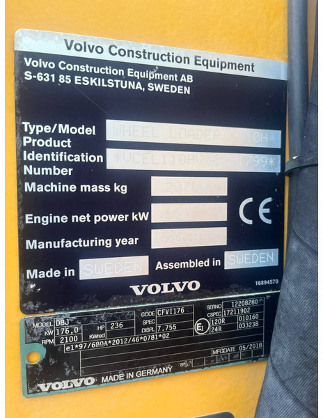 Volvo L 110 H - Pá carregadora de rodas: foto 5 Volvo L 110 H - Pá carregadora de rodas: foto 5