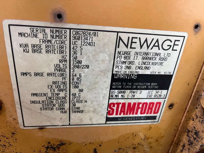 Gerador elétrico John Deere Stamford 42.5 kVA: foto 9