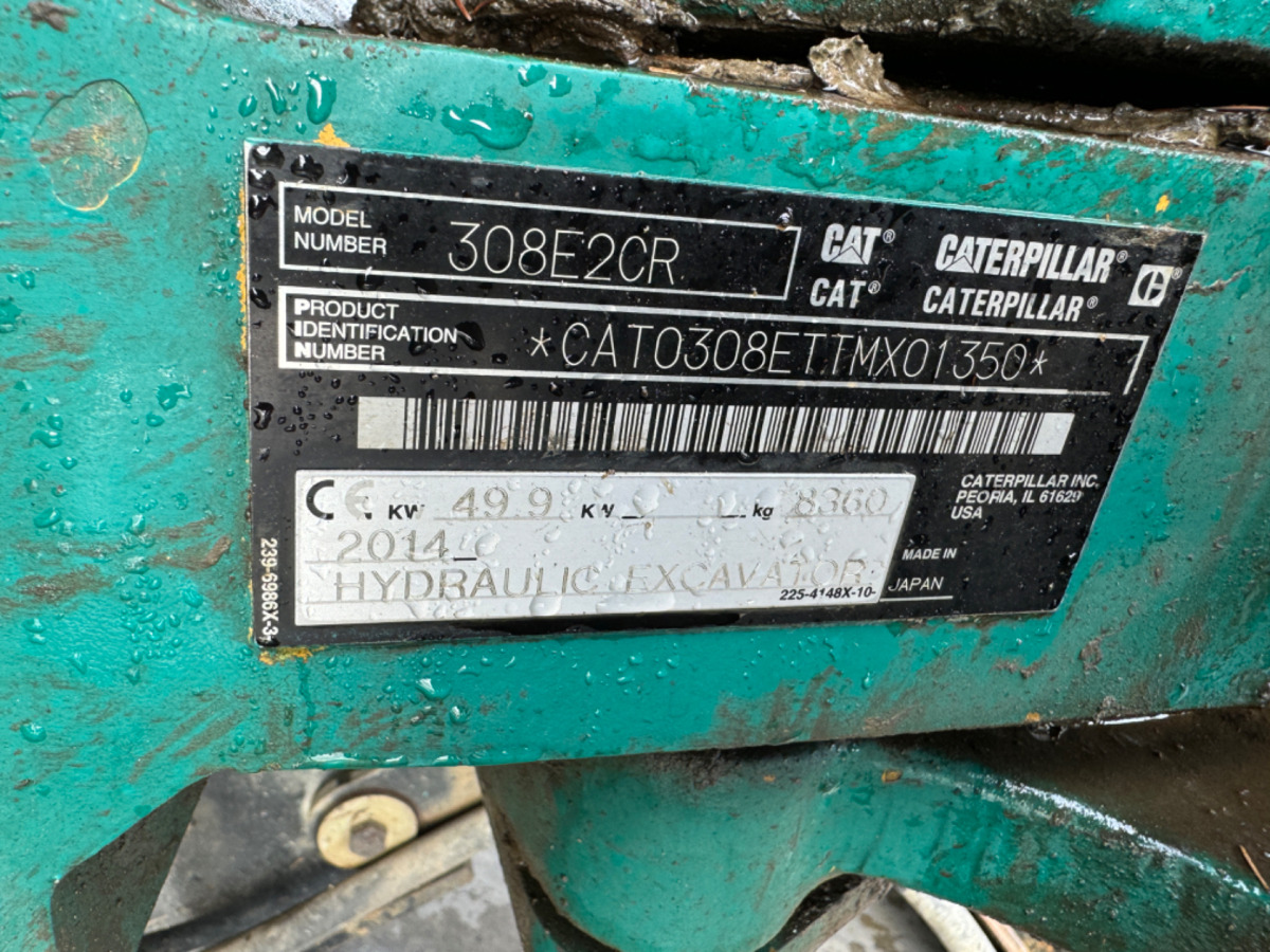 Escavadora de rastos CATERPILLAR 308E2CR Oilquick 3x Schaufeln: foto 9