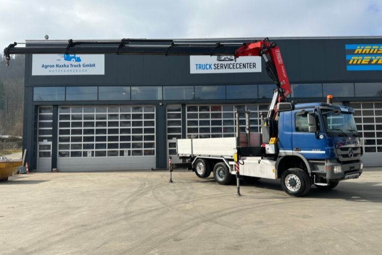Camião grua, Camião de caixa aberta/ Plataforma Mercedes-Benz Actros 2648 6x4/4 Fassi455 SZM/Pritsche: foto 11