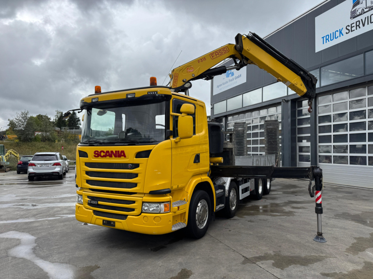 SCANIA G490 8x4 Fassi 315-5 Taxi - Camião grua: foto 1 SCANIA G490 8x4 Fassi 315-5 Taxi - Camião grua: foto 1
