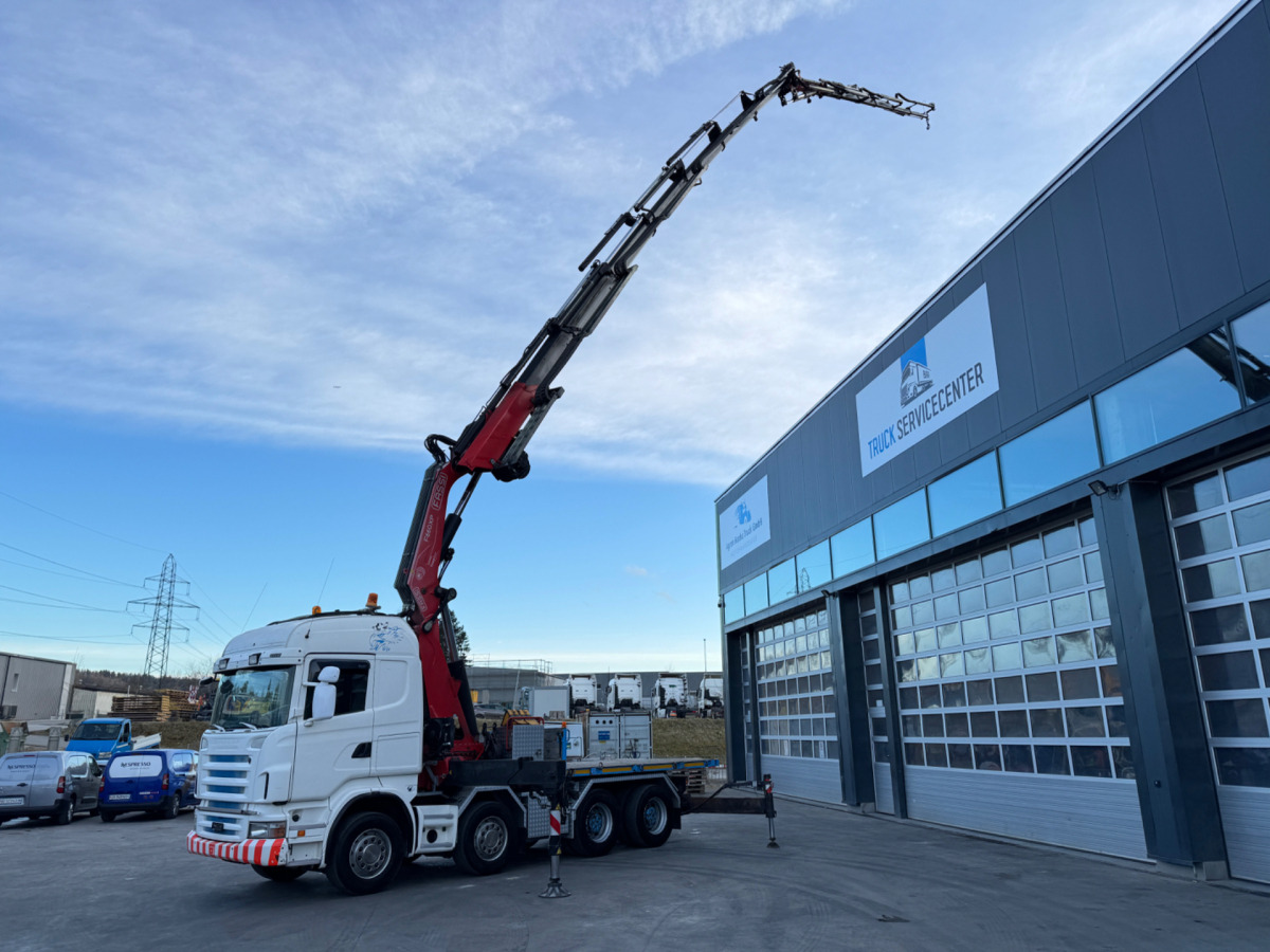 SCANIA R480 8x4 Fassi 660 SZM/Pritsche - Camião grua: foto 2 SCANIA R480 8x4 Fassi 660 SZM/Pritsche - Camião grua: foto 2