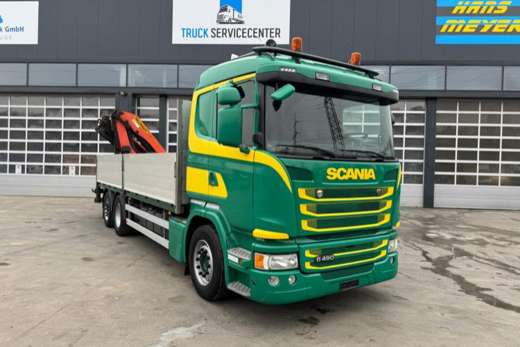 Scania G490 6x2 PK22002-4 - Camião grua, Camião de caixa aberta/ Plataforma: foto 4 Scania G490 6x2 PK22002-4 - Camião grua, Camião de caixa aberta/ Plataforma: foto 4
