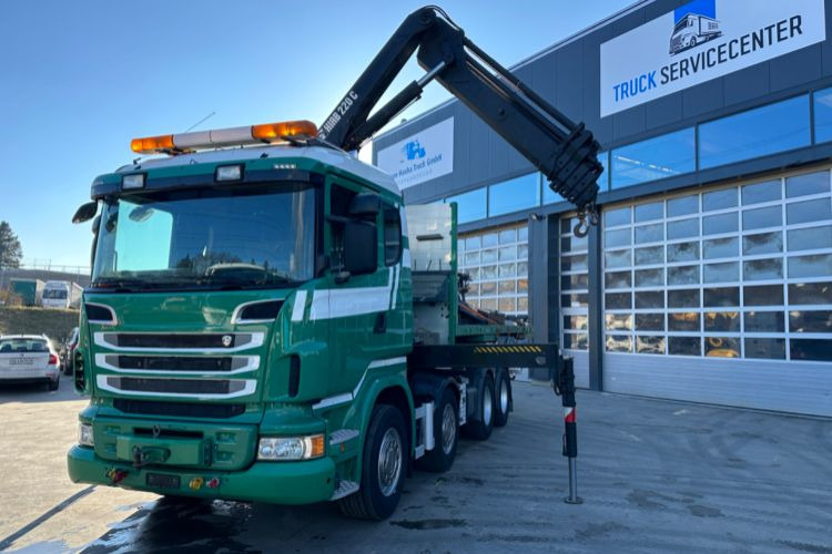 Scania R480 8x4 SWS SZM/Kran/Pritsche - Camião grua: foto 2 Scania R480 8x4 SWS SZM/Kran/Pritsche - Camião grua: foto 2