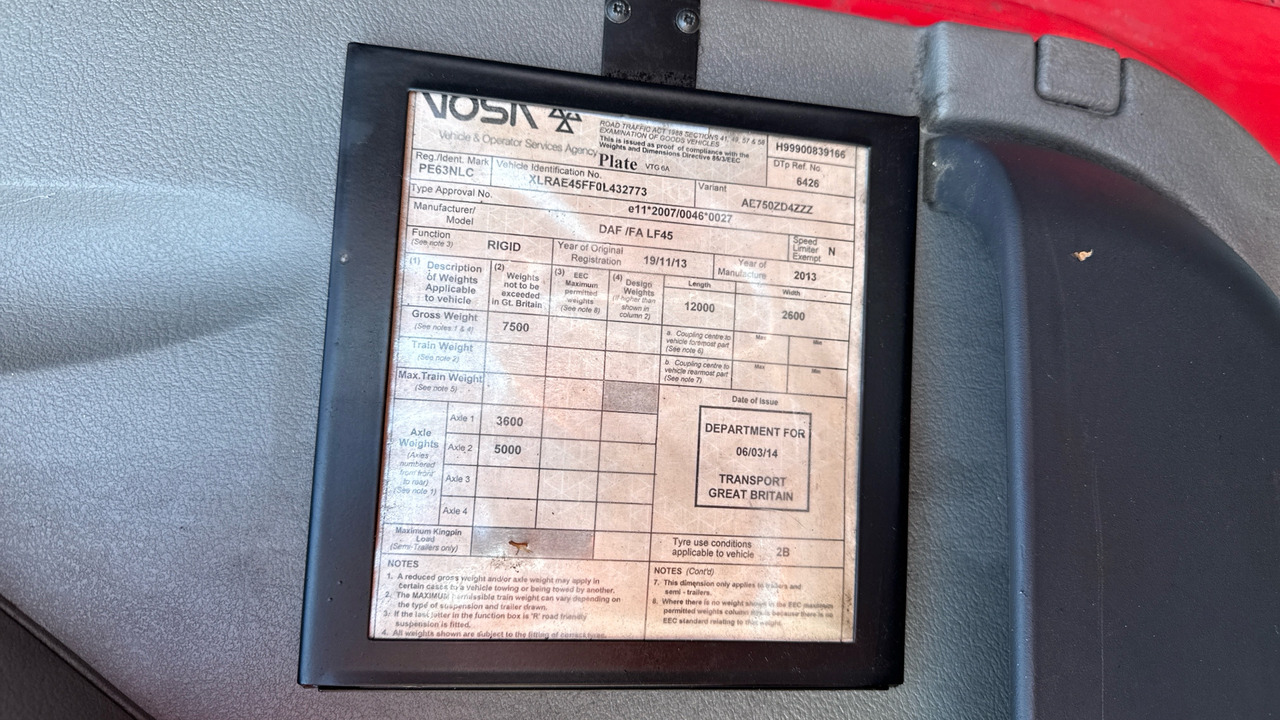 Camião furgão Daf LF 45.140: foto 11