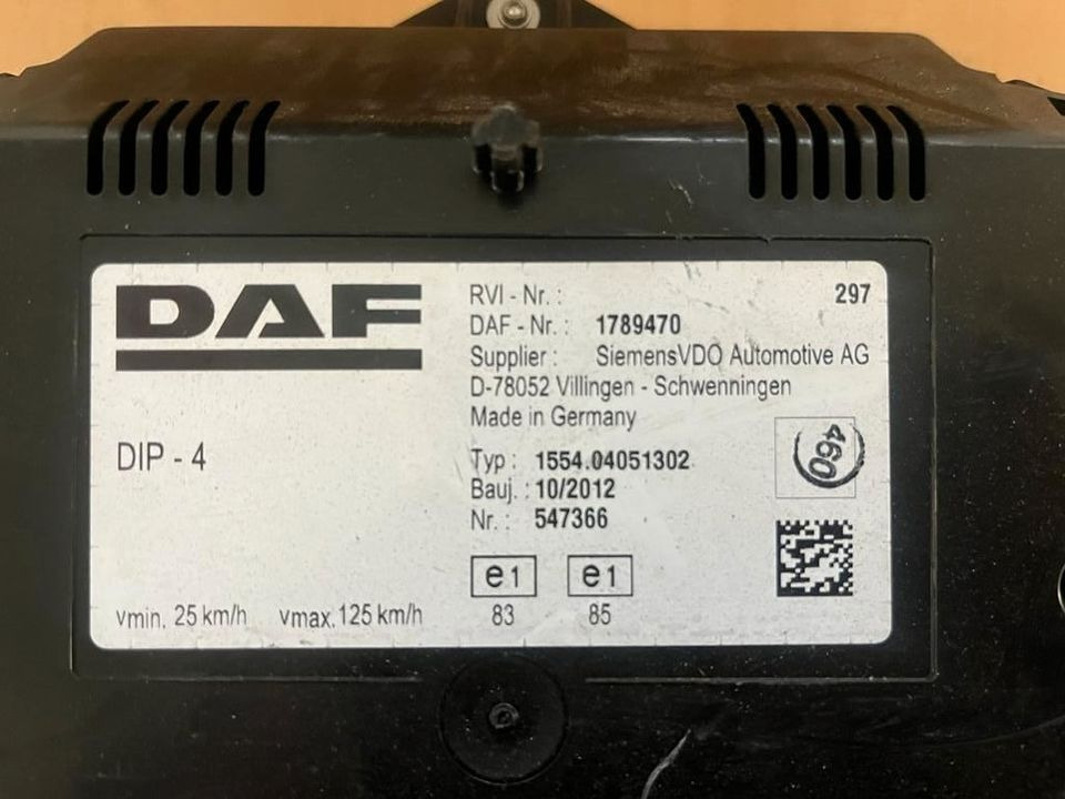 DAF CF Kombiinstrument Tacho 1789470 - Tacógrafo para Camião: foto 2 DAF CF Kombiinstrument Tacho 1789470 - Tacógrafo para Camião: foto 2