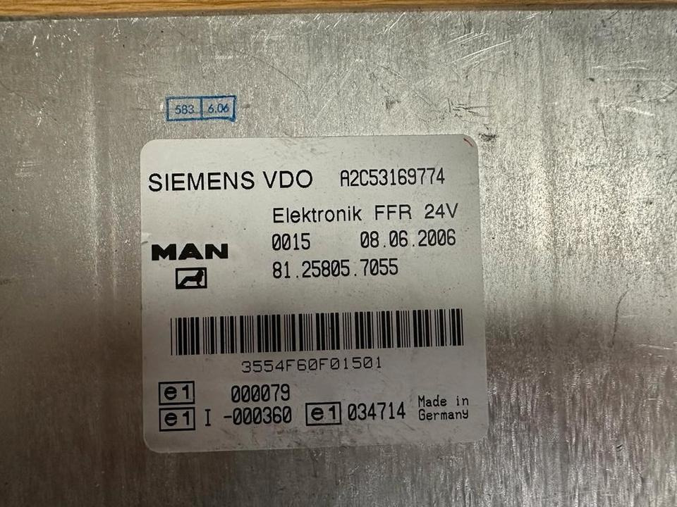MAN SIEMENS VDO ELEKTRONIK FFR Steuergerät 81.25805.7055 - Centralina electrónica para Camião: foto 2 MAN SIEMENS VDO ELEKTRONIK FFR Steuergerät 81.25805.7055 - Centralina electrónica para Camião: foto 2