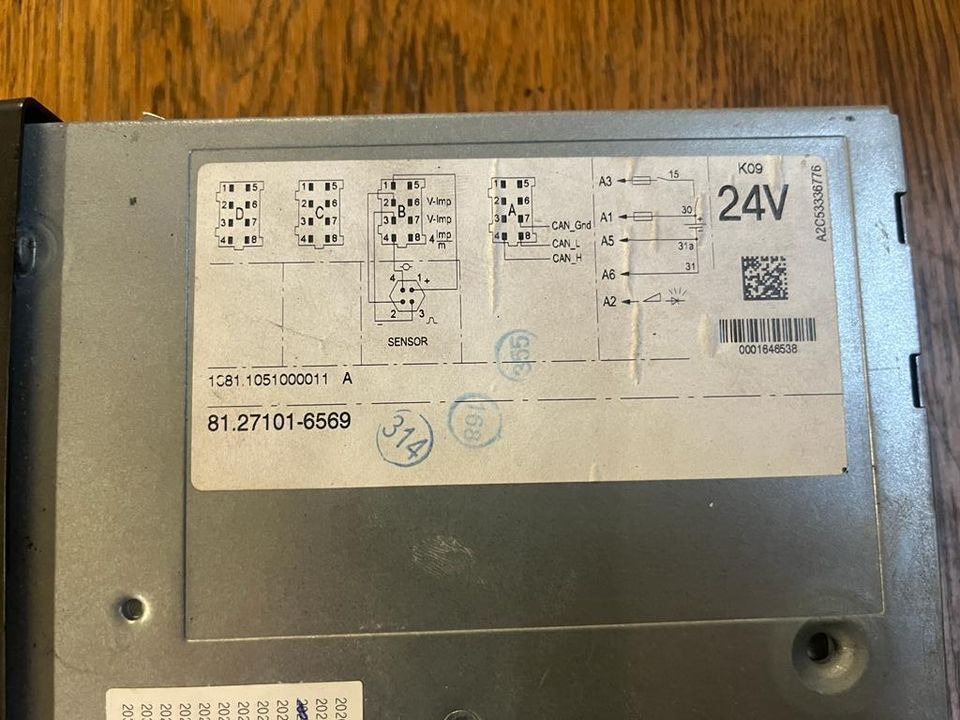 MAN TGX TGS TGA TGL Tachograph 81.27101-6569 - Tacógrafo para Camião: foto 2 MAN TGX TGS TGA TGL Tachograph 81.27101-6569 - Tacógrafo para Camião: foto 2