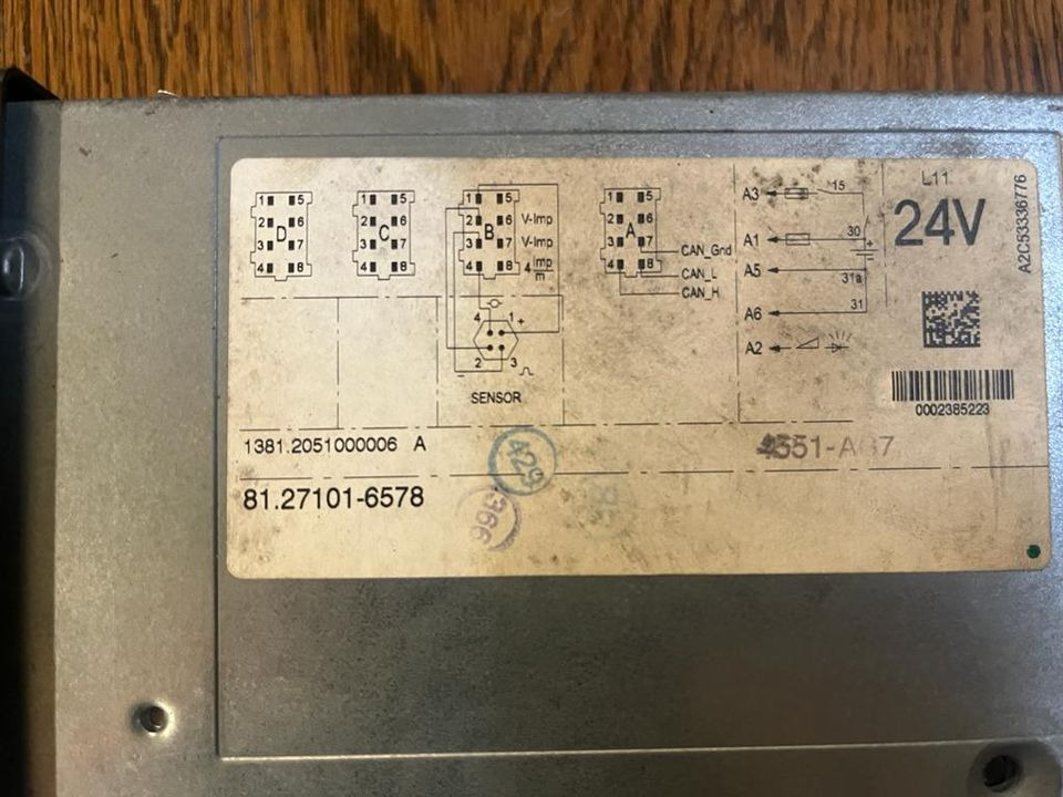MAN TGX TGS TGA TGL Tachograph 81.27101-6578 - Tacógrafo para Camião: foto 2 MAN TGX TGS TGA TGL Tachograph 81.27101-6578 - Tacógrafo para Camião: foto 2