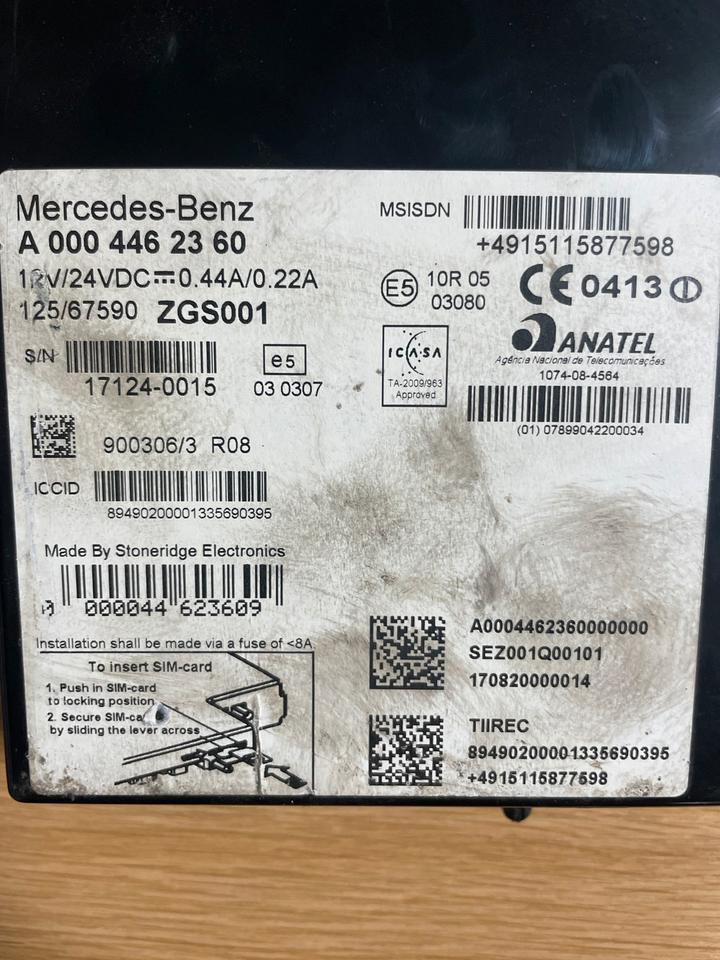 Mercedes-Benz Actros Tachograph FLEETBOARD A0004462360 - Tacógrafo para Camião: foto 3 Mercedes-Benz Actros Tachograph FLEETBOARD A0004462360 - Tacógrafo para Camião: foto 3