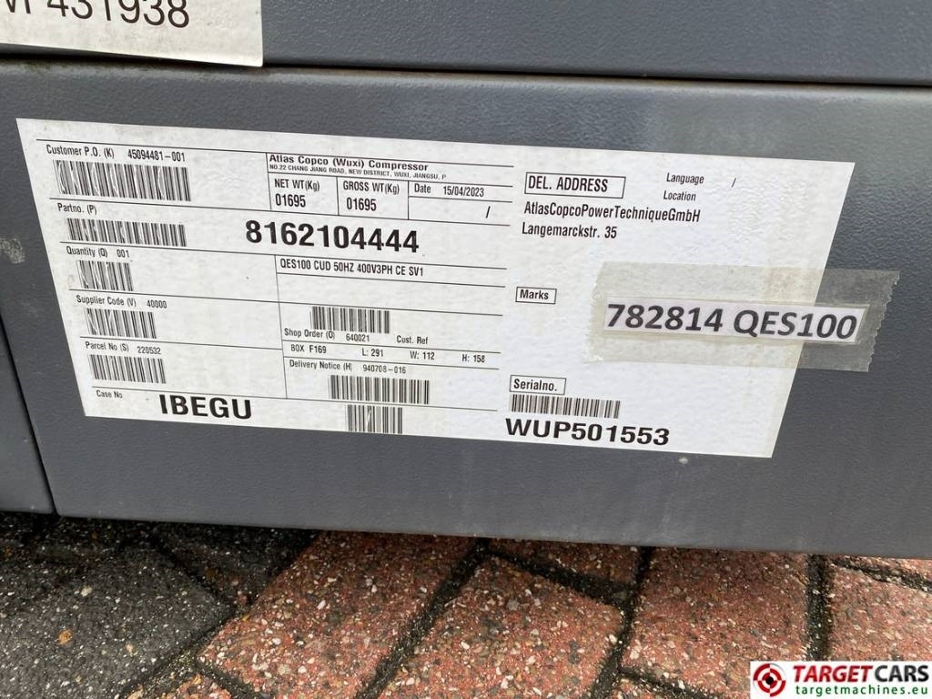 Gerador elétrico novo Atlas Copco QES100 Diesel 100KVA Generator 400/230V Unused: foto 11