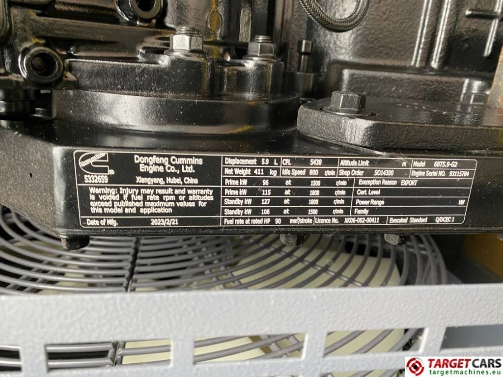 Gerador elétrico novo Atlas Copco QES100 Diesel 100KVA Generator 400/230V Unused: foto 13