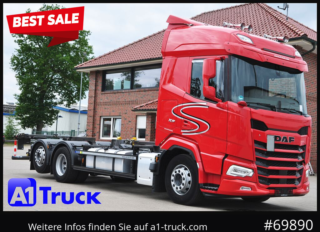 DAF XF 480, BDF, 7,45, 7,82, Lift-Lenkachse, - Camião transportador de contêineres/ Caixa móvel: foto 1 DAF XF 480, BDF, 7,45, 7,82, Lift-Lenkachse, - Camião transportador de contêineres/ Caixa móvel: foto 1