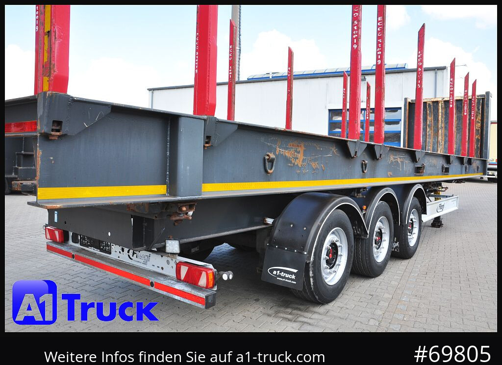 Semi-reboque transporte de madeira FLIEGL SDS01, Langholz, Containeraufbau, Liftachse,: foto 14